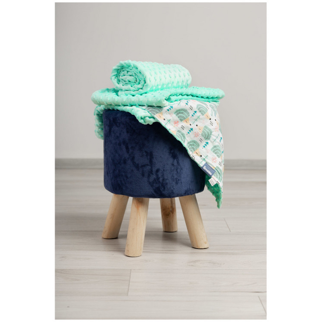 Απαλή Κουβέρτα Sensillo Minky Απαλή 75 x 100cm Mint 4305