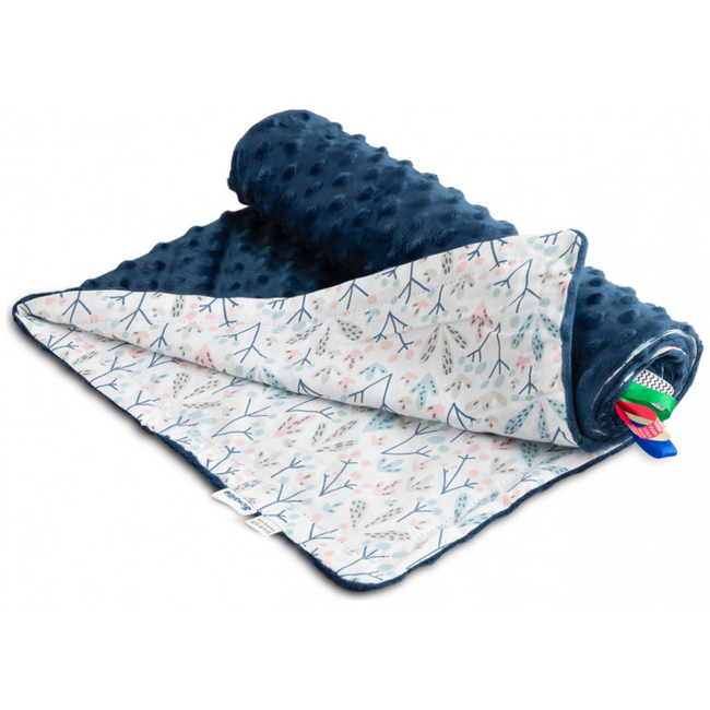 Απαλή Κουβέρτα Sensillo Minky Απαλή 75 x 100cm Navy Blue SILLO-4311