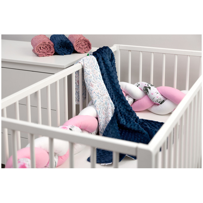 Απαλή Κουβέρτα Sensillo Minky Απαλή 75 x 100cm Navy Blue SILLO-4311