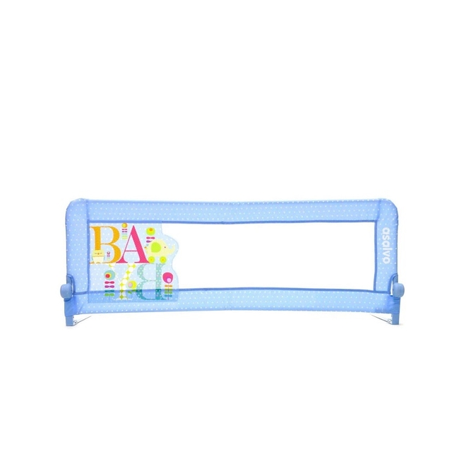 Asalvo Bed Rail 2 in 1 150 cm Αναδιπλούμενο Προστατευτικό Κάγκελο Μπάρα Κρεβατιού - Baby Blue (18762)