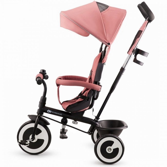 KinderKraft Aston Παιδικό Τρίκυκλο Ποδήλατο με Αναστρέψιμο Κάθισμα 9+ μηνών Rose Pink KRASTO00PNK0000