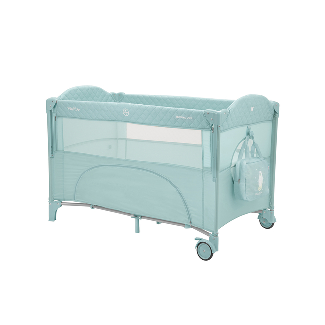 Kikka Boo Milky Way Παρκοκρέβατο 2 επιπέδων 60x120cm Mint 31003010112
