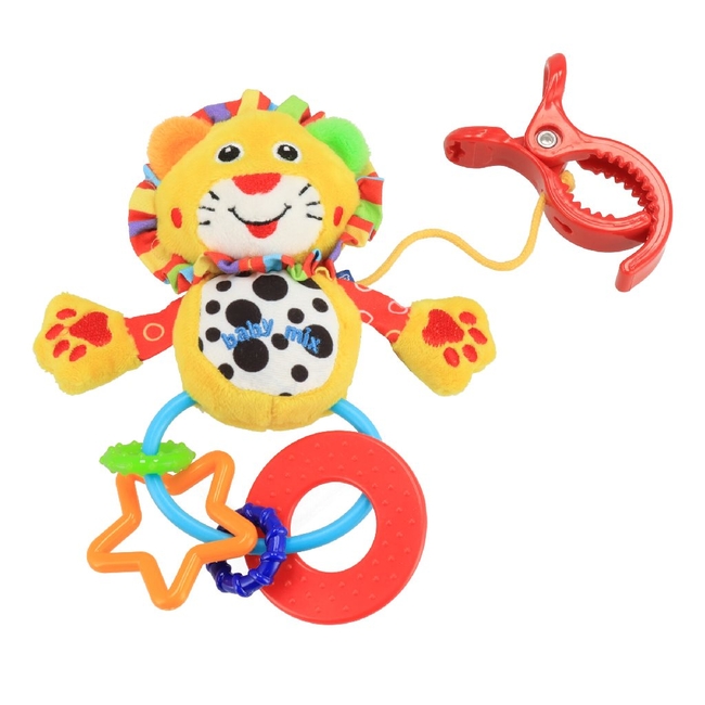 Baby Mix Interactive Plush Pram Toy 18 cm Tiger