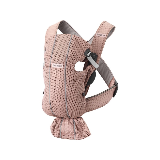 BabyBjörn Mini 3D Mesh Μάρσιπος για Νεογέννητα Dusty PInk