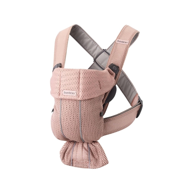 BabyBjörn Mini 3D Mesh Μάρσιπος για Νεογέννητα Dusty PInk