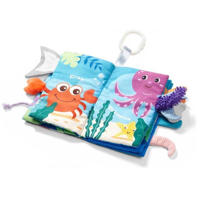 Babyono Βρεφικό Κρεμαστό Βιβλιαράκι Go To The Ocean BN544