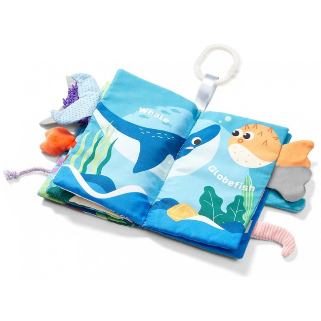 Babyono Βρεφικό Κρεμαστό Βιβλιαράκι Go To The Ocean BN544