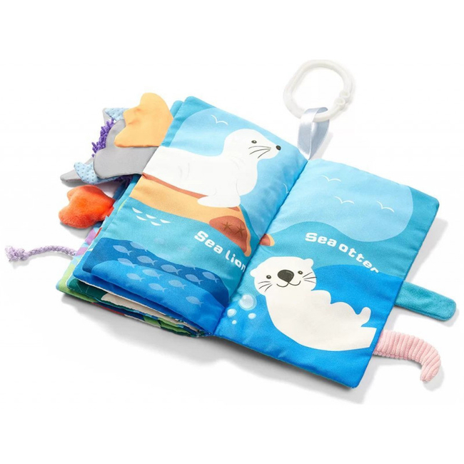 Babyono Βρεφικό Κρεμαστό Βιβλιαράκι Go To The Ocean BN544