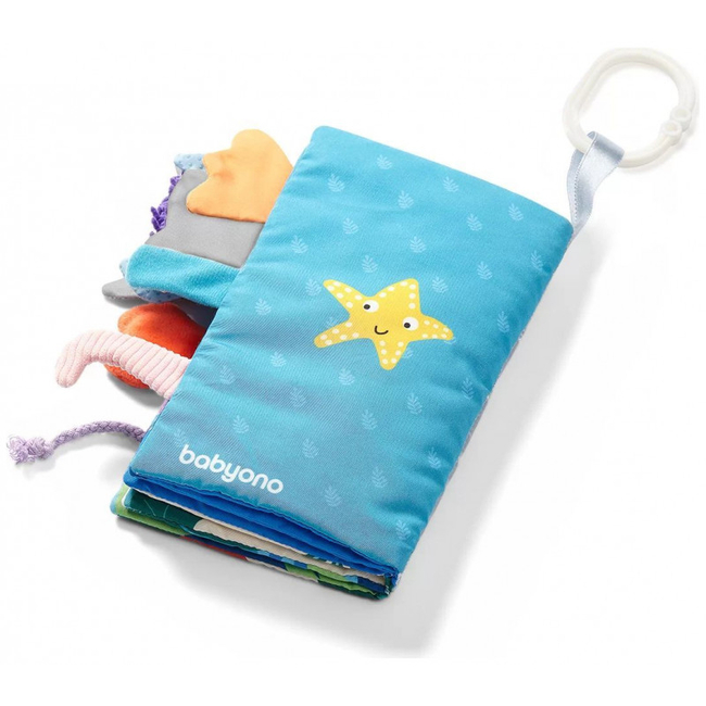 Babyono Βρεφικό Κρεμαστό Βιβλιαράκι Go To The Ocean BN544