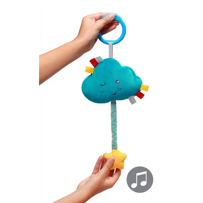 Babyono Soft Babyono Hanging Cradle and Stroller Toy with Lullaby Cloud Music BN616