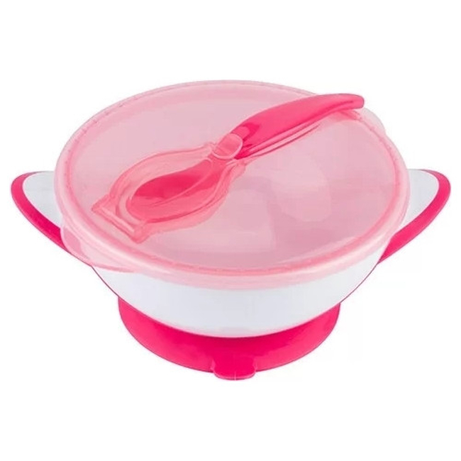 Babyono Storage & Transport Bowl with Pink Spoon BN1063 / 03