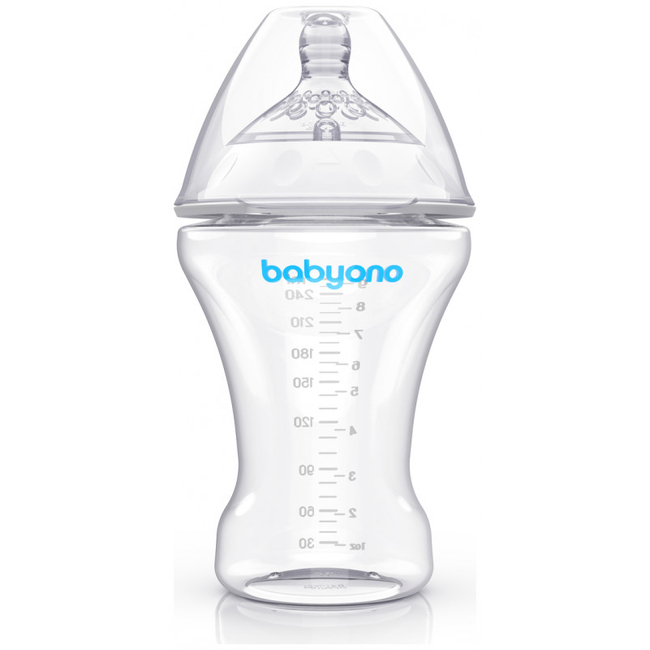 Babyono Natural nursing Πλαστικό Μπιμπερό 260ml 0+μηνών Anti Colic BN1451