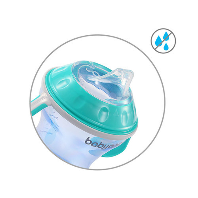 Babyono non-spill Εκπαιδευτικό Κύπελλο 180ml 3+μ Γαλάζιο BN1456/01