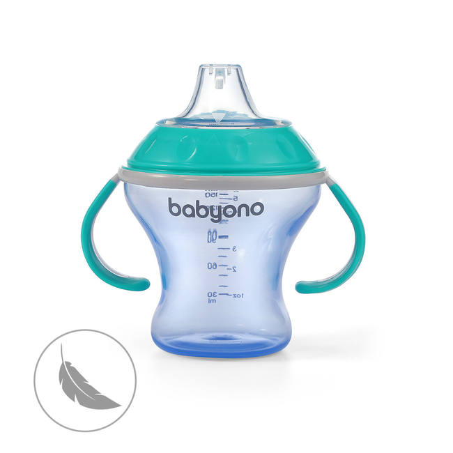 Babyono non-spill Εκπαιδευτικό Κύπελλο 180ml 3+μ Γαλάζιο BN1456/01