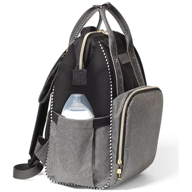 Babyono Backpack Bag Oslo Style Black 1424/01
