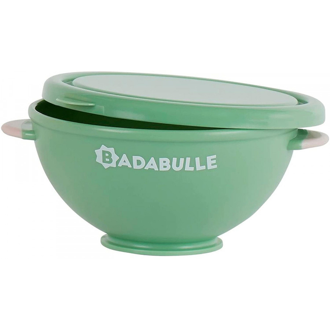 Badabulle Set of 5 non-slip 330ml bowls & 3 flexible spoons B005107