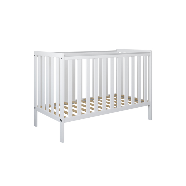 Βρεφική Κούνια Bambi 2 σε 1 60x120cm 3ων Επιπέδων Λευκό