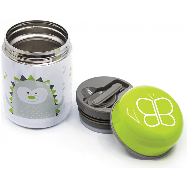 Bbluv Thermos Stainless Steel Food Container 300ml with Spoon Lime B0122-L