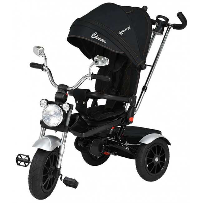 Bebe Stars Chopper 6 in 1 Tricycle Bicycle Black 814-188