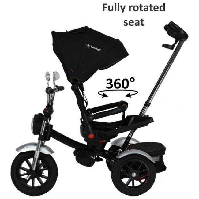 Bebe Stars Chopper 6 in 1 Tricycle Bicycle Black 814-188