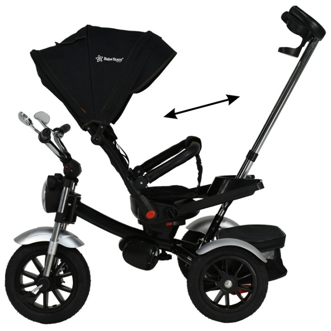 Bebe Stars Chopper 6 in 1 Τρίκυκλο Ποδηλατάκι Black 814-188