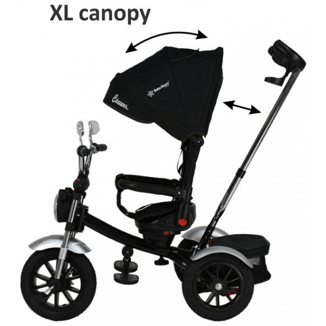 Bebe Stars Chopper 6 in 1 Tricycle Bicycle Black 814-188