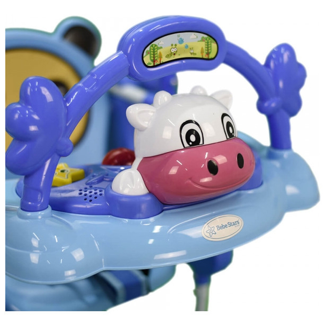 Bebe Stars Παιδική Κούνια με Μουσική Cow Blue 021-181