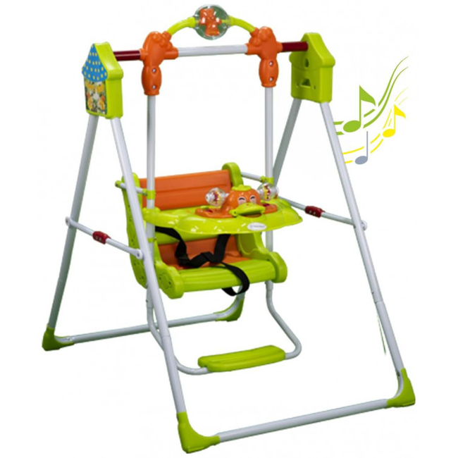 Bebe Stars Musical Swing DUCK Green 020-174