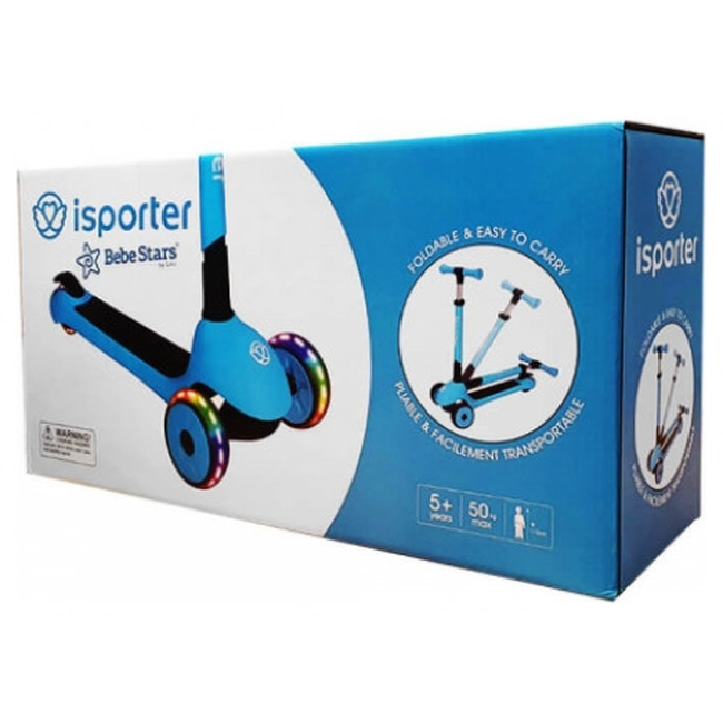 Bebe Stars Scooter iSporter Pro 5+ years old Blue 653-181