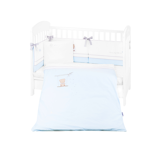 Kikka Boo Bedding set with embroidery 6pcs 60/120cm Dream Big Blue 41101060128