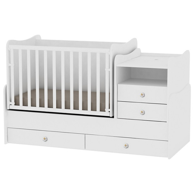 Lorelli Bed Combo Πολυμορφικό Κρεβάτι Κούνια - White (10150560024A)