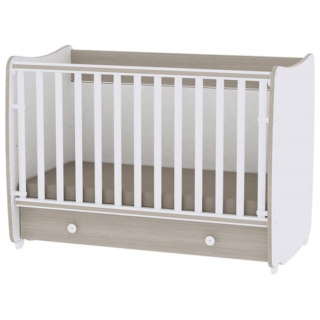 Βρεφική Ξύλινη Μετατρεπόμενη Κούνια Lorelli Dream 120 x 60 cm  - White Amber (10150420035A)