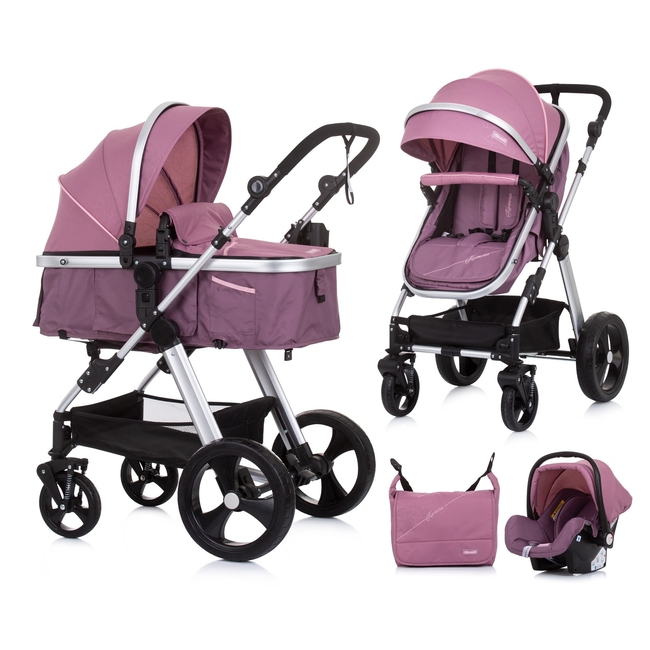 Chipolino Havana 3 in 1 Σύστημα Μεταφοράς 0-36 μηνών έως 22kg με 3 Αξεσουάρ Rose Water KKHA02305RW