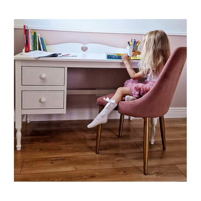 Bella Children's Desk 120x65x75cm White