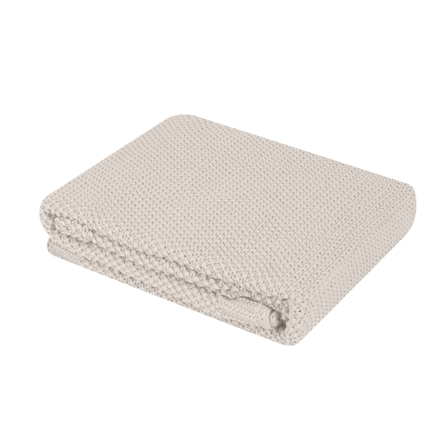 Kikka Boo Πλεκτή βαμβακερή κουβέρτα 75x100εκ Dream Big Beige 31103010116