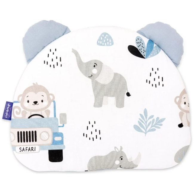 Jukki Baby Nest XXL For Babies 65x120 Set 5 pcs Blue Safari