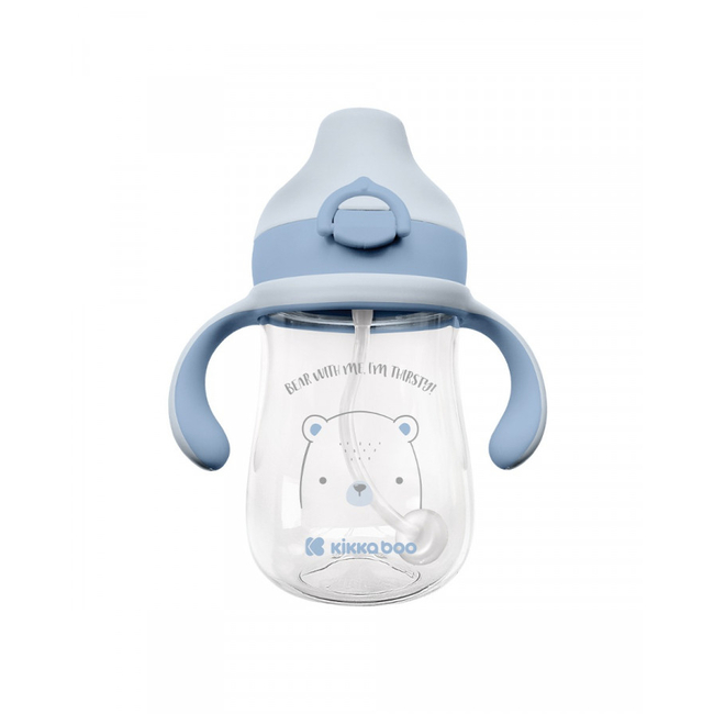 Kikka Boo Tritan sippy cup Εκπαιδευτικό Κύπελλο με Στόμιο 12+m  300ml Bear with me Blue 31302020103