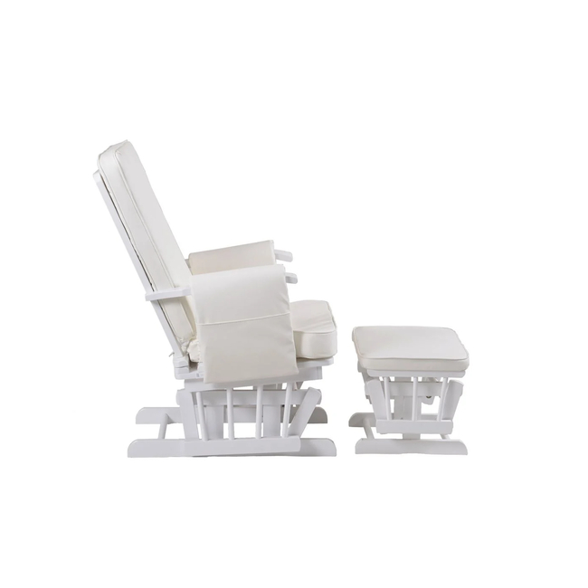 Baby Adventure Breastfeeding armchair with Footrest White BR70436
