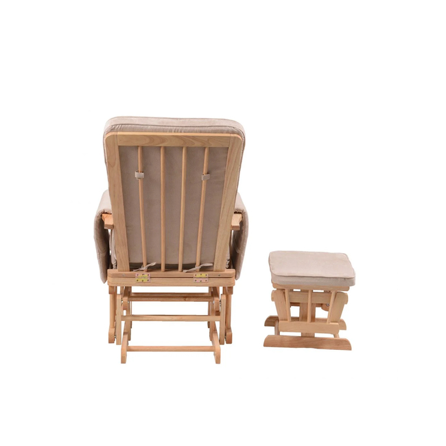 Baby Adventure Breastfeeding armchair with Footrest Natural BR70438