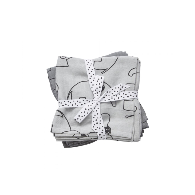 Done By Deer HUG DIAPER 70*70cm set of 2 pcs BR71985 Balloon Grey