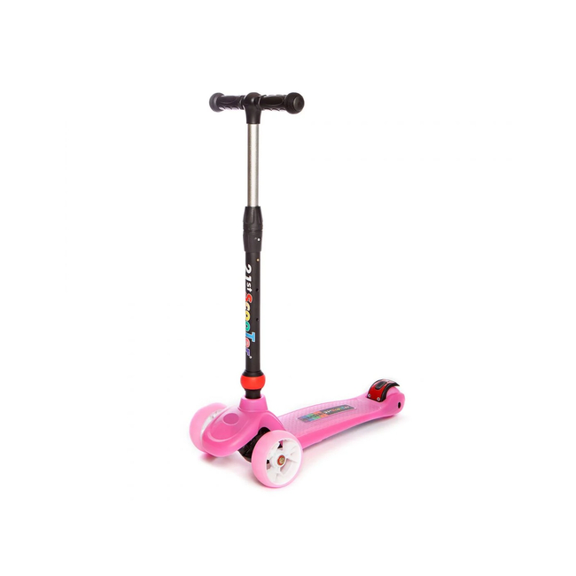 Baby Adventure Children's Scooter 21st Tricycle with Seat wheels LED Pink BR75244