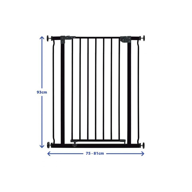 DreamBaby Liberty Child Safety Door opening 75-81 cm height 93cm Black BR75867