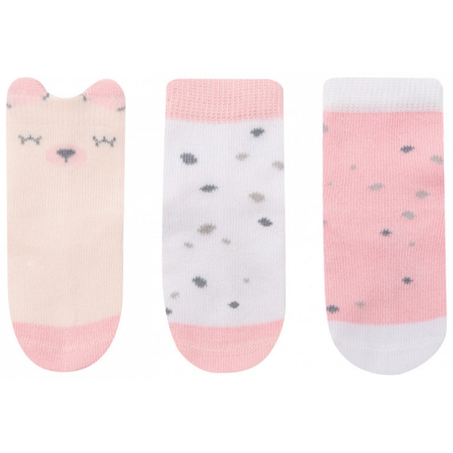Βρεφικά καλτσάκια 1-2 ετών Kikka Boo 3D 3τμχ Pink 31110010134