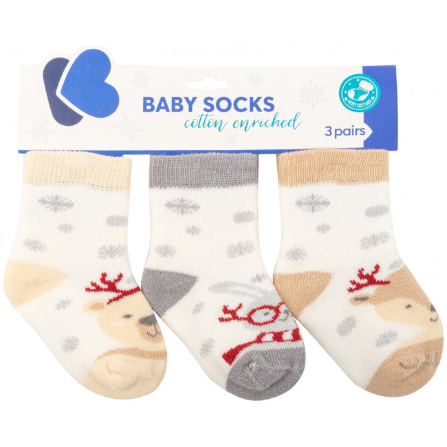 Baby socks 0-6m Kikka Boo Polar Christmas 31110020117