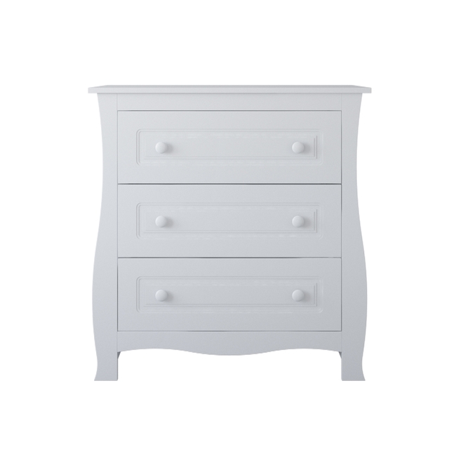 Children's Chest of Drawers Megan 93x48x99cm + GIFT Changer White