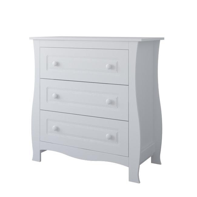 Children's Chest of Drawers Megan 93x48x99cm + GIFT Changer White