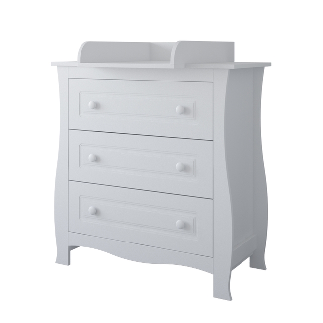 Children's Chest of Drawers Megan 93x48x99cm + GIFT Changer White