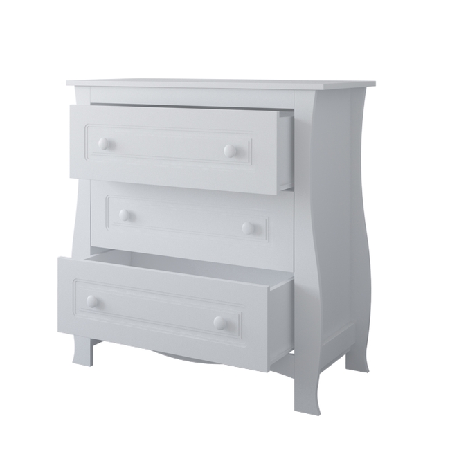 Children's Chest of Drawers Megan 93x48x99cm + GIFT Changer White