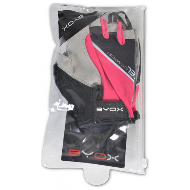 Byox AU201 Γάντια Ποδηλασίας Pink