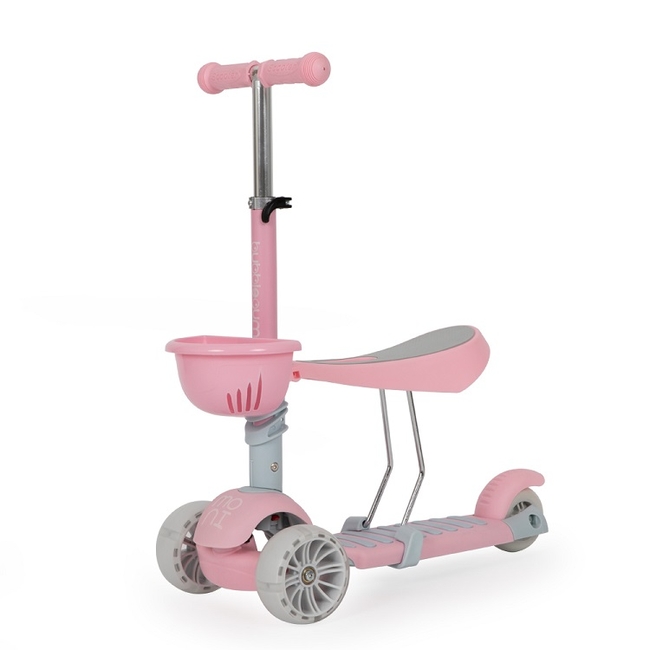 Byox Bubblegum Children Scooter & Led Wheels - Pink (3800146225971)